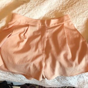 TOPSHOP salmon pink business shorts